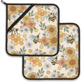 thumbnail image 1 of PRIYAL Vintage Mushrooms Leaves Pot Holder Set of 2,Heat Resistant Potholders Oven Hot Pads for Kitchen Cooking Baking BBQ, 1 of 14