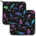 thumbnail image 1 of PRIYAL Vintage Mushrooms Leaves Pot Holder Set of 2,Heat Resistant Potholders Oven Hot Pads for Kitchen Cooking Baking BBQ, 1 of 14