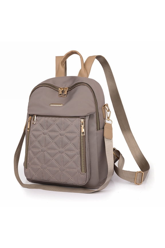 Women's Anti-Theft Backpack with Lockable Compartments Suitable for Travel, Commuting, Adjustable Shoulder Straps Zipper Closure, Heavy-Duty Nylon Bookbag for Gym
