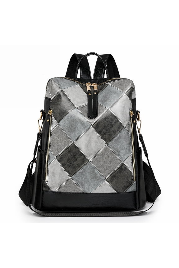 Women's PU Professional Bookbag - Large Capacity Laptop Suitcase Compatible for Work, Travel Adjustable Strap & Zipper Closure