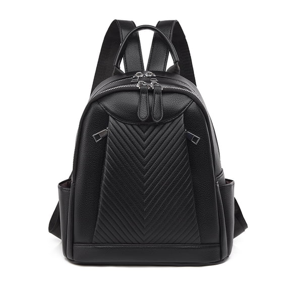 PRIYAL Women’s Stylish Leather Backpack Purse – Lightweight Travel Backpack with Multiple Pockets, Lychee Grain PU Leather