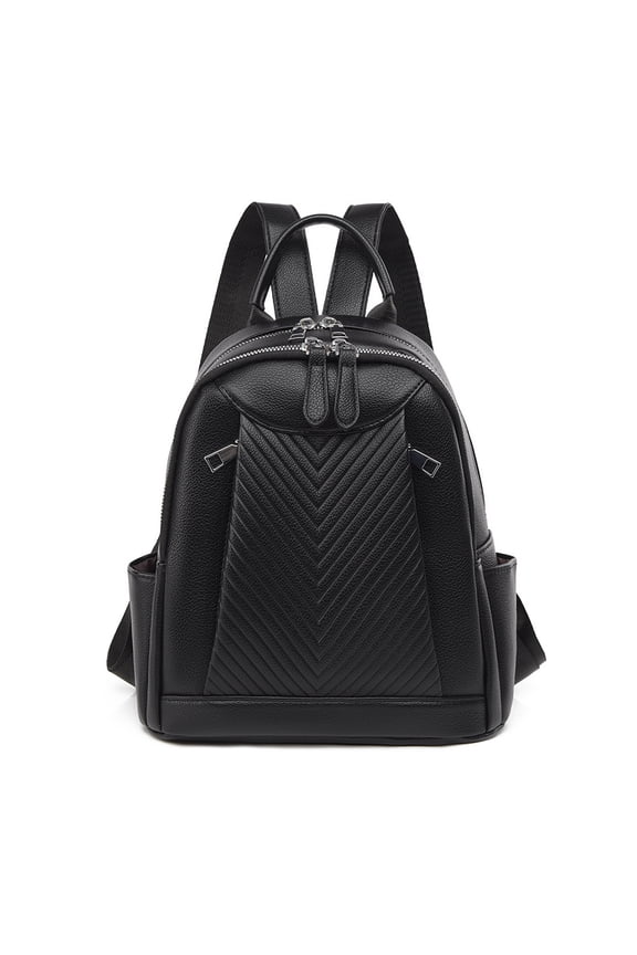 Women’s Stylish Leather Backpack Purse – Lightweight Travel Backpack with Multiple Pockets, Lychee Grain PU Leather