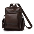 thumbnail image 1 of PRIYAL Women's Synthetic Backpack Lightweight Large Capacity Travel Vacation Bag with Adjustable Straps, Multiple Compartments, Zipper Closure, Casual Style for Commuting, Work, and Everyday Use, 1 of 12