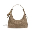 thumbnail image 1 of PRIYAL Woven Purse for Women Suede Leather Shoulder Bag Vegan Tote Bags Suede Hobo Handbag, 1 of 11