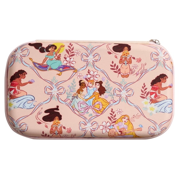 Disney Princess Pencil Case with Zipper for Students, Rose Pink