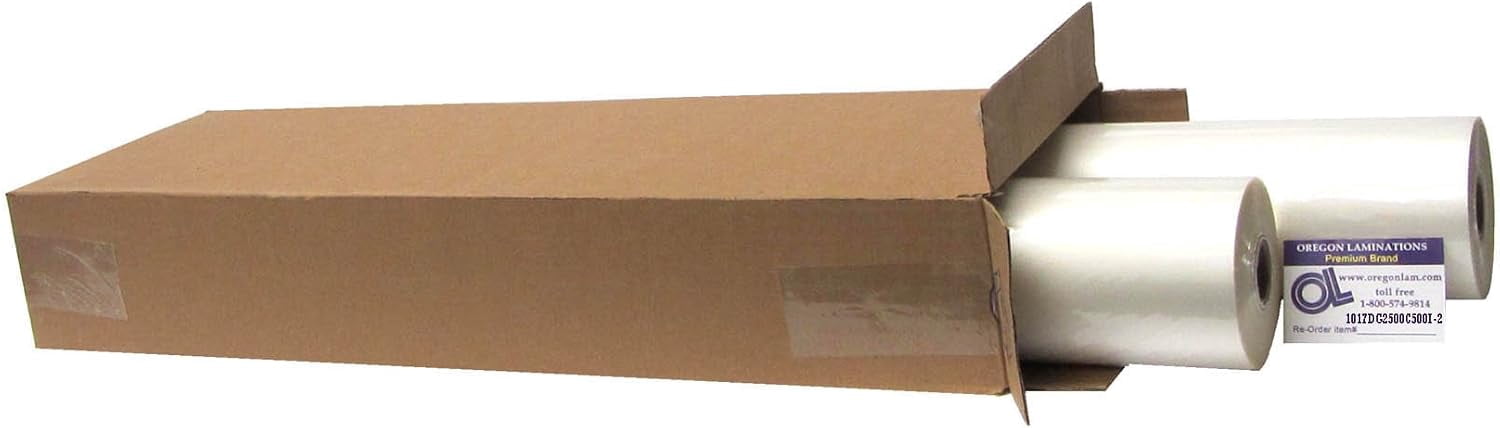 1.5 mil 12" x 500' Clear School Laminating Film 2 Pack 1