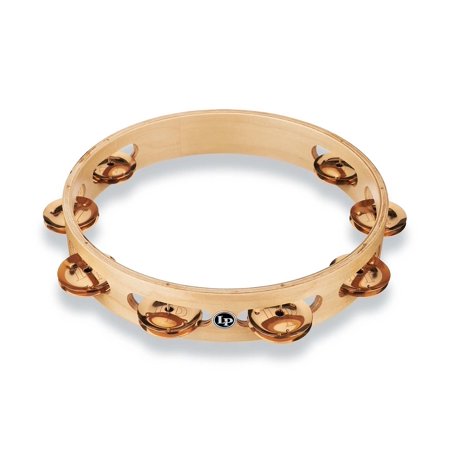 Latin Percussion Pro 10 Single Row Tambourine - Bronze - LP380A-BZ