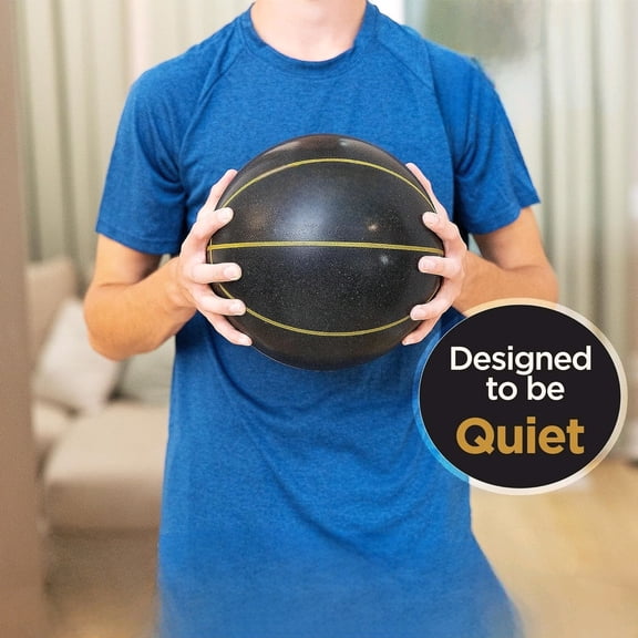 PRO 2 lb Weighted Basketball | Quiet & Heavy Indoor Ball for Training or Athletes, Practice Dribbling Passing Handling & Rebounding | Black & Gold, Size 7-29.5" (1 Pack)$$Sport & Recreation Other