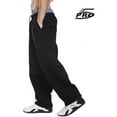 thumbnail image 1 of PRO 5 Men's Heavy Weight Fleece Cargo Pants Gym Work Pants Black, 1 of 3