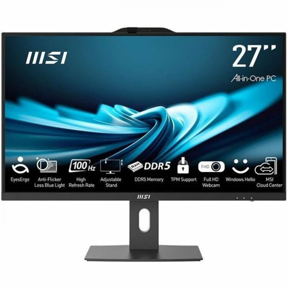 MSI PRO AP272P-601US - 27" IPS FHD Display - All-in-One PC- Intel Core i5 - 16 GB - 1 TB SSD - W11P - 3Y Onsite Warranty - Intel&reg; graphics - Wifi 6E - BT 5.3 - dTPM 2.0 - USB C - 2.5" SSD or HD...