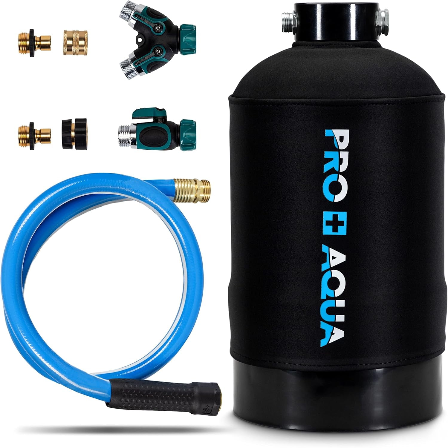 PRO+AQUA 16,000 Grain Portable Water Softener for RV, Trailers, Boats