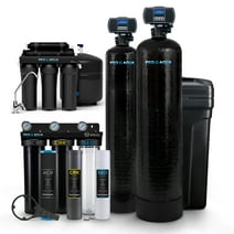 PRO+AQUA Elite Whole House Water Filter Softener Bundle with Reverse Osmosis Drinking System for Well Water , Removes 99% of Iron, Odor, Chlorine, VOCs, Odors & Contaminants