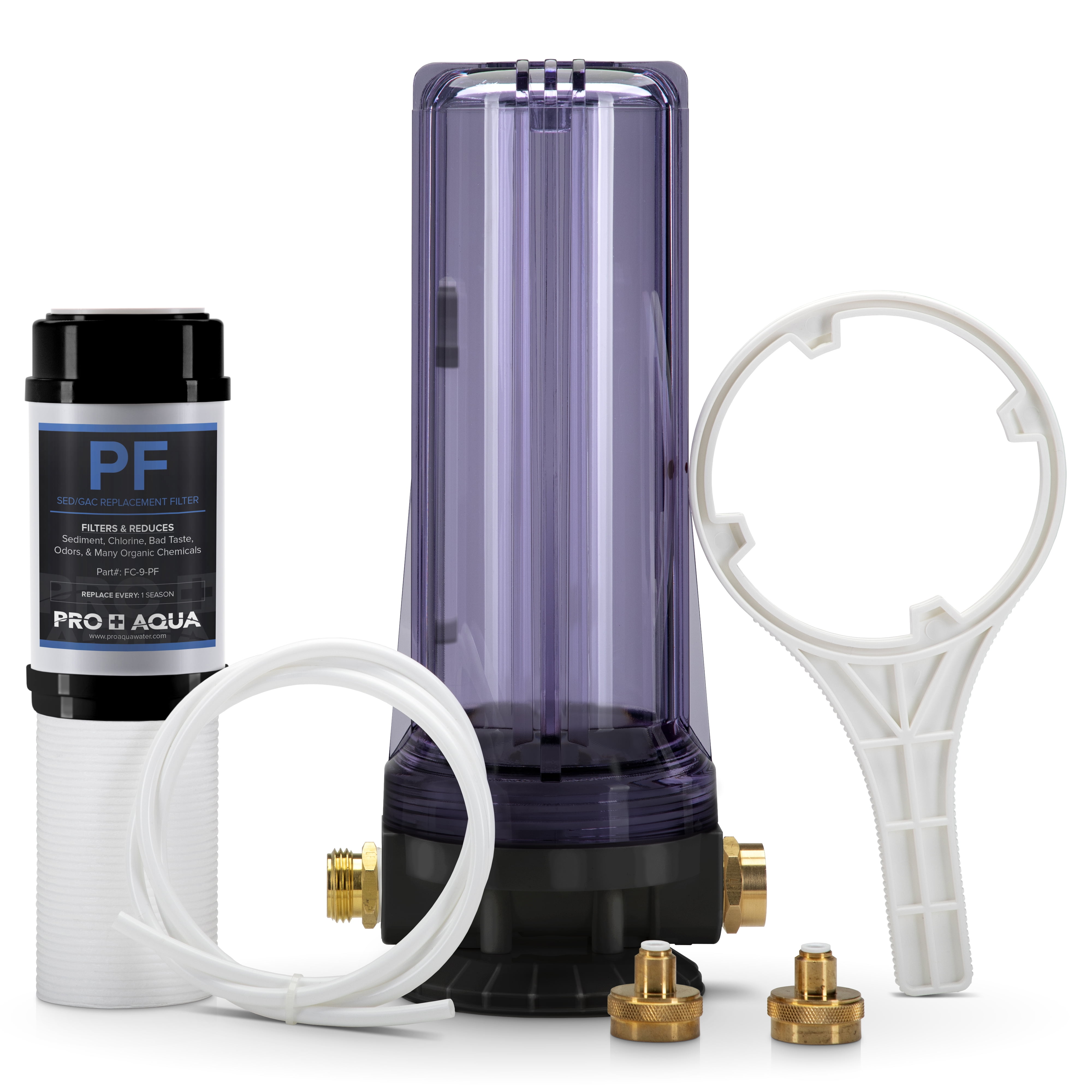 PRO+AQUA RV Water Purifier & Portable Softener Kit - 5 Micron