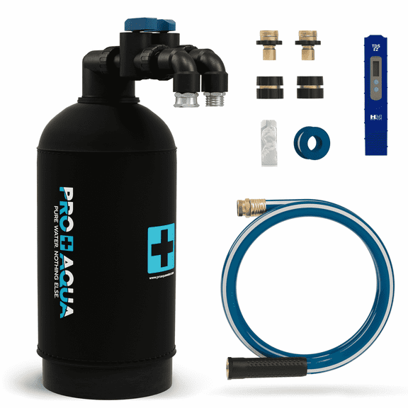 PRO+AQUA RinseMaster Lite | Portable Spotless 2,000 Gallon Deionizer Spot-Free System for Car & RV Wash, Auto Detailing, High Capacity Spotless Rinse for all Vehicles, Trailers, Motorcycles, Boats