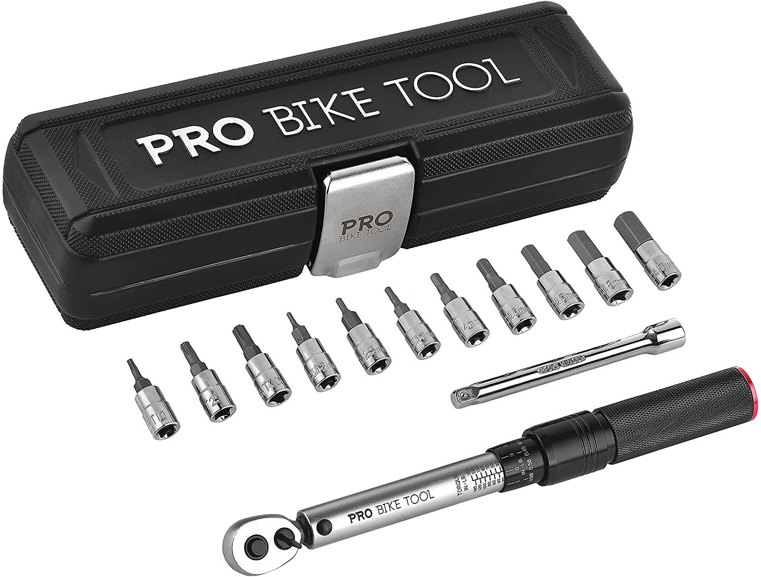 PRO BIKE TOOL 1/4 Inch Drive Click Torque Wrench Set (2 to 20 Nm
