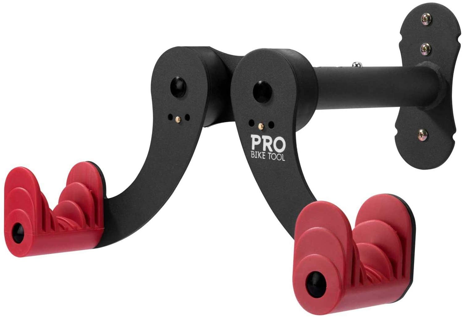 PRO BIKE TOOL Black and Red Steel Wall Mount Bike Rack