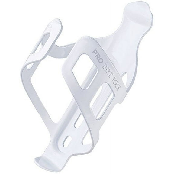 PRO BIKE TOOL Bike Water Bottle Holder Lightweight & Strong (White Gloss)