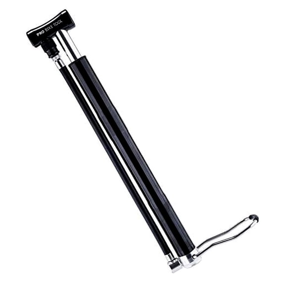 PRO BIKE TOOL Mini Floor Bike Pump, Super Fast Tire Inflation (Black)