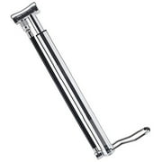 PRO BIKE TOOL Mini Floor Pump - Silver: Fast Inflation, Secure Valve Connection, High Pressure for All Bike Tires