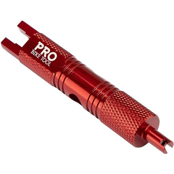 PRO BIKE TOOL Valve Core Remover Presta and Schrader Valves (Red