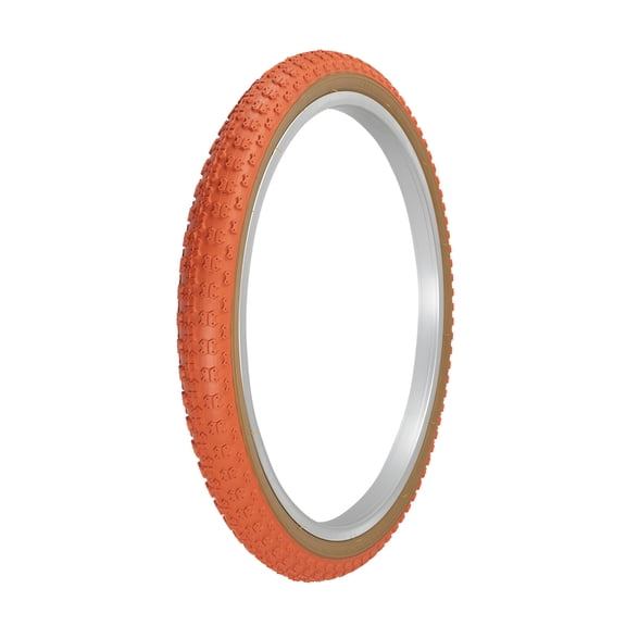 PRO+ Bicycle Bmx Tire 20 X 1.75 Orange/Gum Sidewall Tire In Comp III Tread P-104A