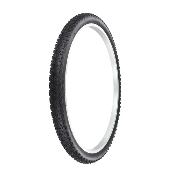 PRO+ Bicycle Tire 26 X 1.95 Black/Black Sidewall Knobby Mountain Tread Tire W-2018