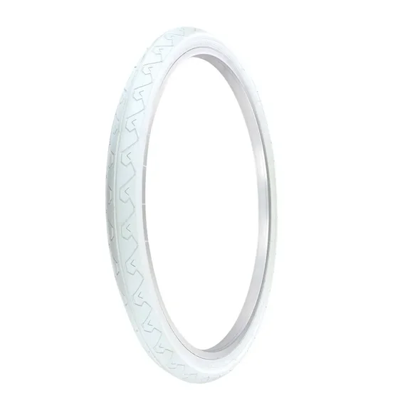 PRO+ Bicycle Tire 26 X 1.95 White/White Sidewall Slick Tread Smooth Road Bike Tire P-1087