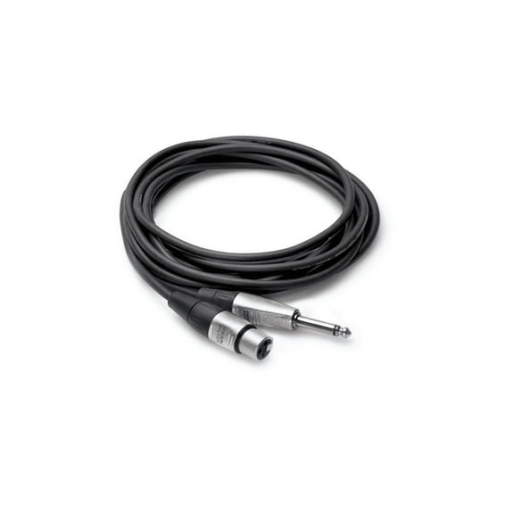 Hosa Pro HXP-020 Unbalanced Interconnect Cable REAN XLR Female to 1/4" TS Male 20 foot
