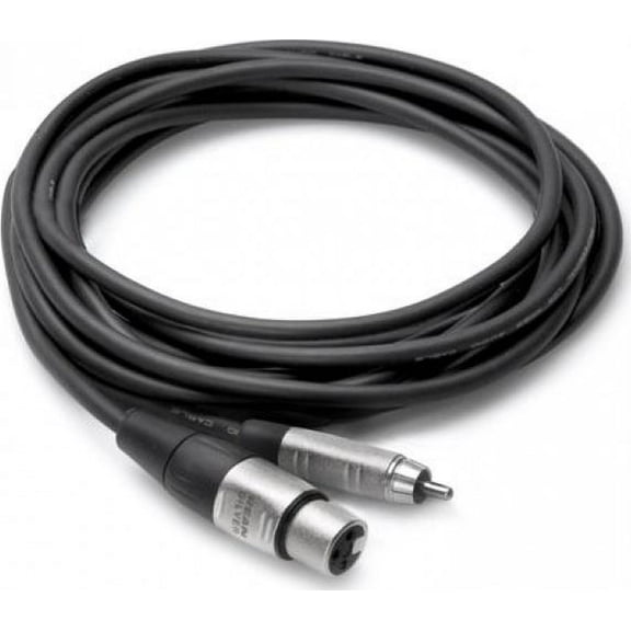Hosa Pro HXR-015 RCA to XLR Female Unbalanced Interconnect Cable 15 foot