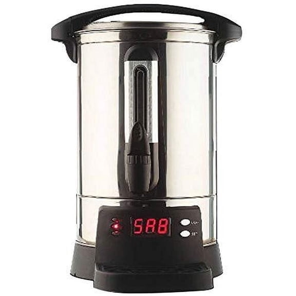 PRO Chef 65 Cup Insulated Hot Water Urn with Digital Shabbosstat Display, Stainless Steel 65 Cup Digital
