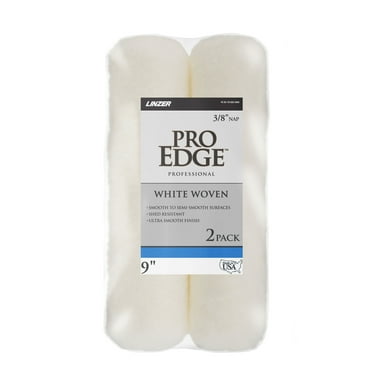 PRO EDGE by Linzer 9x3/8" Woven Paint Roller Cover 2 Pack