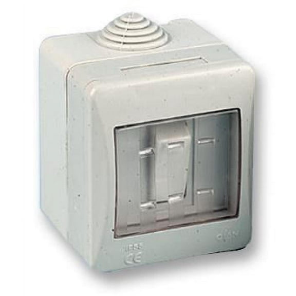 PRO ELEC - 1 Gang 2 Way Normally Open Weatherproof Switch, IP55