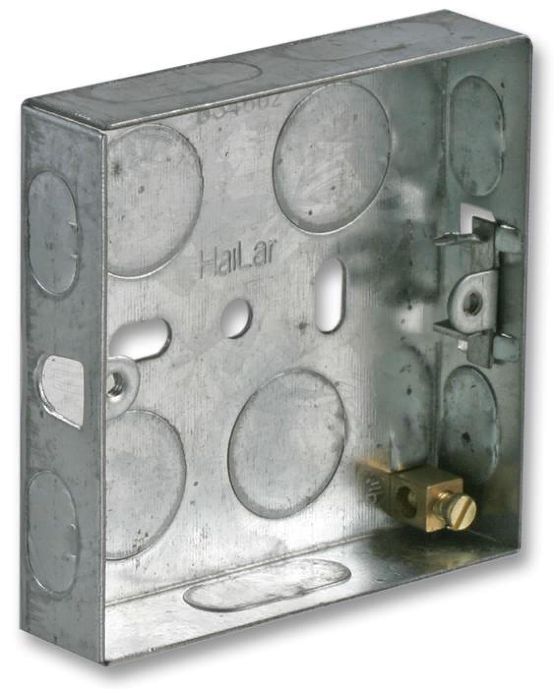 PRO ELEC - 1 Gang Metal Back Box, 16mm Depth - Walmart.com