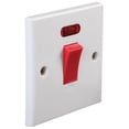 thumbnail image 1 of PRO ELEC - 1-Gang Rounded Edge DP Wall Switch with Neon Indicator, 45A, 250V, 1 of 1