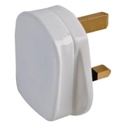 PRO ELEC - 13A Plug with Quickfit Cord Grip, White