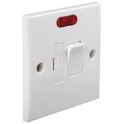 PRO ELEC - 13A Rounded Edge Switched Fused Connection Unit with Neon Indicator