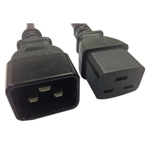 PRO ELEC - 16A IEC C20 Male to IEC C19 Female Extension Lead, 3.5m Lead
