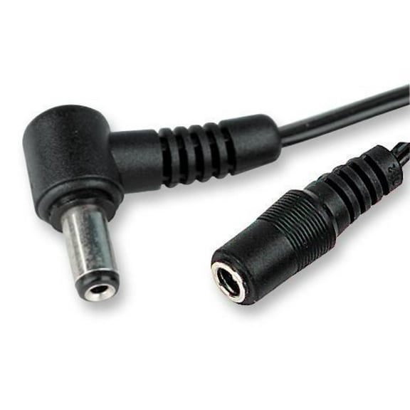 PRO ELEC - 2.1mm Right Angled Male to Female DC Power Extension Cable, 2m