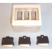 PRO ELEC - 3 Gang 2 Way Weatherproof Switch, IP55