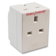 PRO ELEC - 3 Way Surge Protected Plug Adaptor, 13A Fused