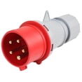 thumbnail image 1 of PRO ELEC - 32A, 400V, Cable Mount CEE Plug, 3P+N+E, Red, IP44, 1 of 1