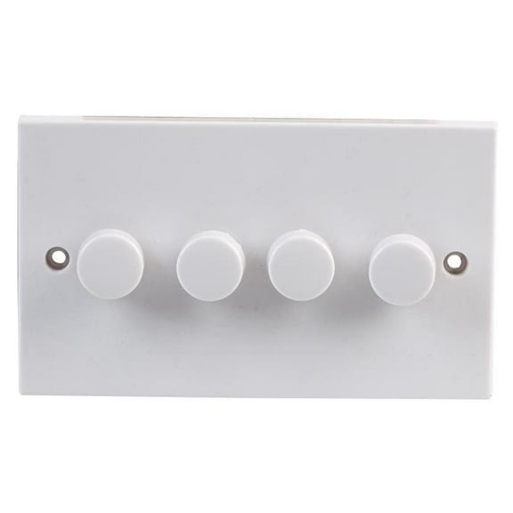 PRO ELEC - 4 Gang 2 Way Dimmer Light Switch, 400W