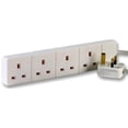 thumbnail image 1 of PRO ELEC - 4 Gang Extension Lead, White 5m, 1 of 1