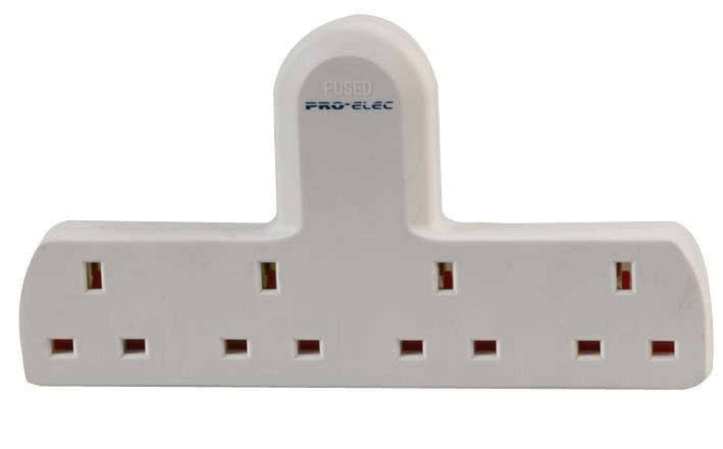 PRO ELEC - 4 Way Extension Socket - Walmart.com