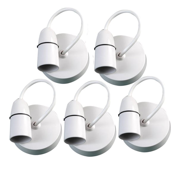 PRO ELEC - 6" Ceiling Pendants, 6A, White, Pack of 5
