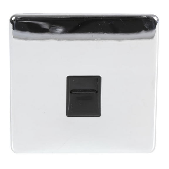 PRO ELEC - Polished Chrome Double-Pole Switch 45A