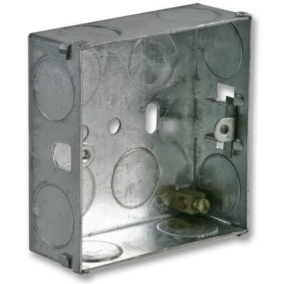 PRO ELEC - Single Metal Back Box, 25mm