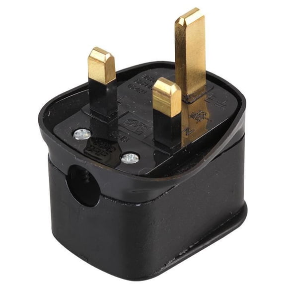 PRO ELEC - Surge Protected Plug Top 13A Fuse Black