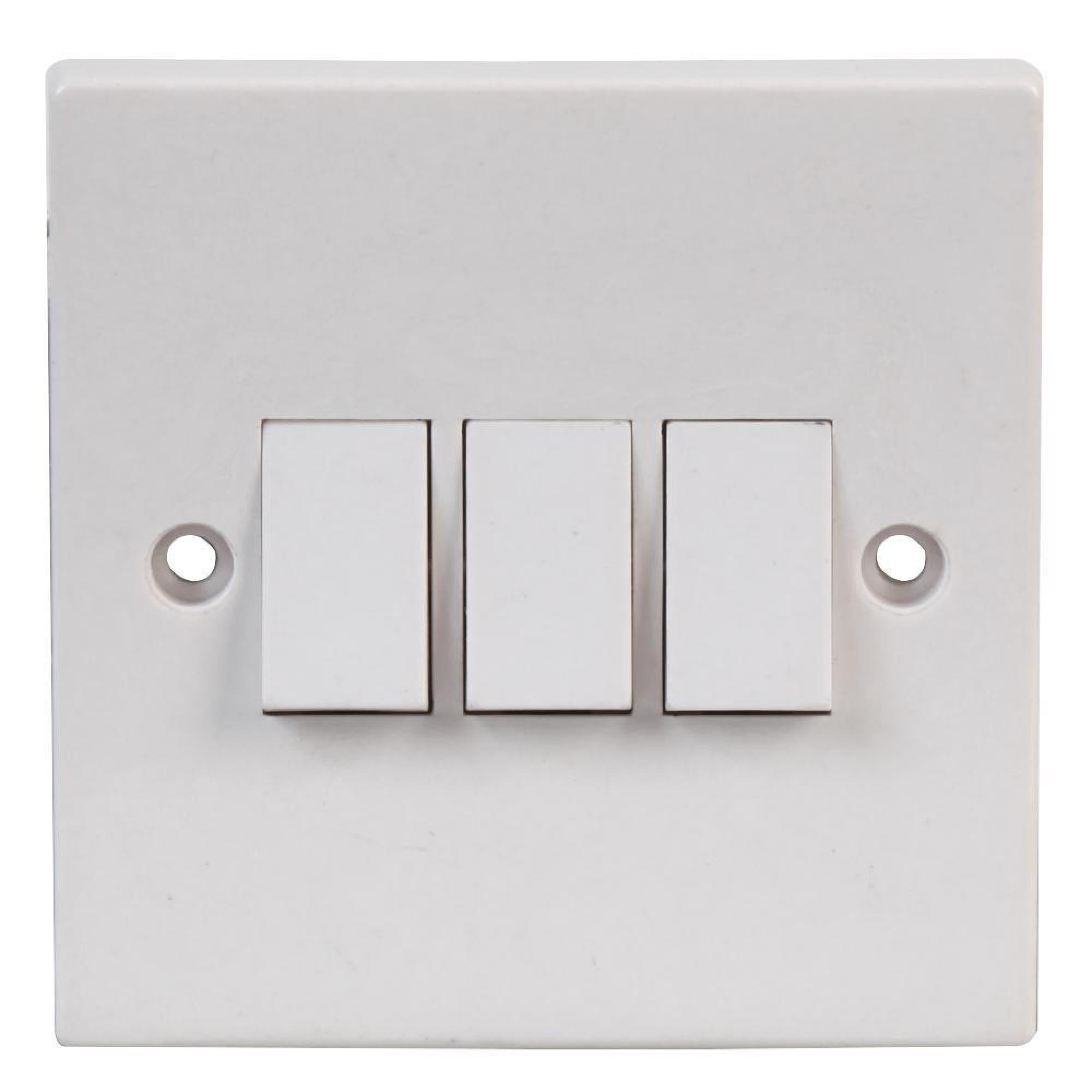 PRO ELEC - Triple Light Switch, 2 Way - Walmart.com