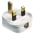 thumbnail image 1 of PRO ELEC - UK Mains Plug with Quickfit Cord Grip, 3A, White, Box of 20, 1 of 1